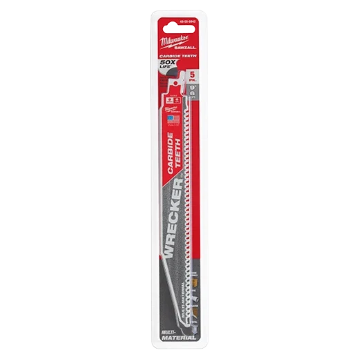 Milwaukee 48-00-5542 9" 6 TPI HOJA DE SIERRA SAWSALL THE WRECKER con Dientes de Carburo Paquete de 5