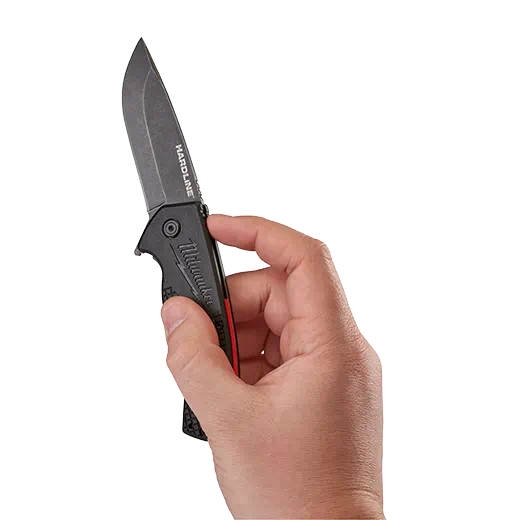 Navaja de bolsillo con hoja lisa de 3" HARDLINE Milwaukee 48-22-1994
