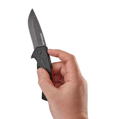 Navaja de bolsillo con hoja lisa de 3" HARDLINE Milwaukee 48-22-1994