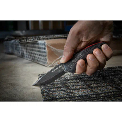 Navaja de bolsillo con hoja lisa de 3" HARDLINE Milwaukee 48-22-1994