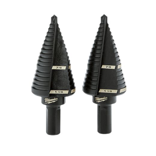 Milwaukee 48-89-9239 Juego de brocas escalonadas #9 7/8" y 1-1/8" - 2 piezas
