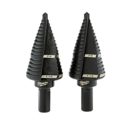 Milwaukee 48-89-9239 Juego de brocas escalonadas #9 7/8" y 1-1/8" - 2 piezas