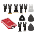 Milwaukee 49-10-9114 MILWAUKEE Kit de 15 cuchillas para herramientas multiusos oscilantes Universal Fit OPEN-LOK con estuche modular