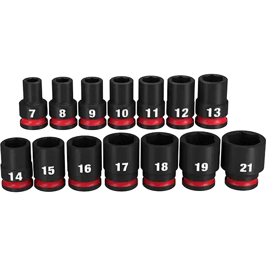 Milwaukee 49-66-7007 14PC SHOCKWAVE Impact Duty 3/8" Drive Metric Standard 6 Point Socket Set