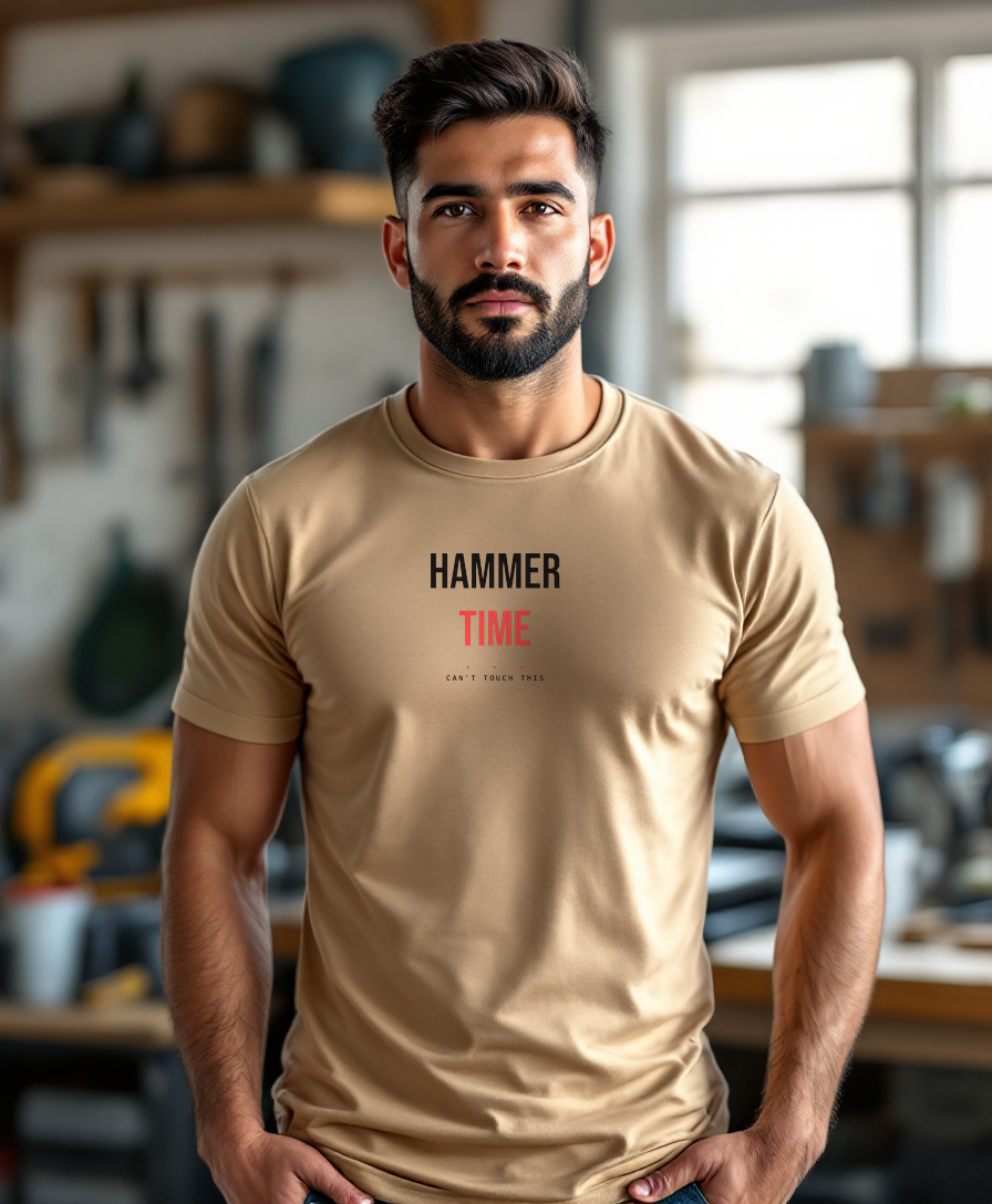 Hammer Time — worn by a model (Tool Army) — Sand