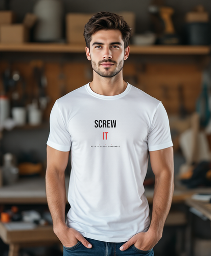 Screw It — worn by a model (Tool Army) — White