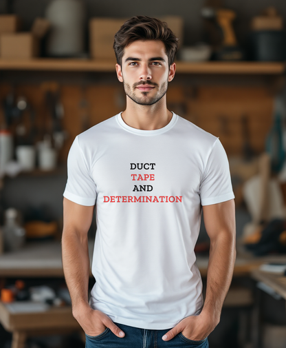 Duct Tape And Determination — worn by a model (Tool Army) — White