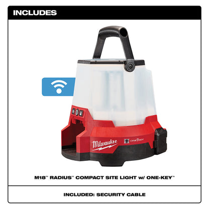 Milwaukee 2146-20 M18 RADIUS Luz de obra compacta LED con ONE-KEY