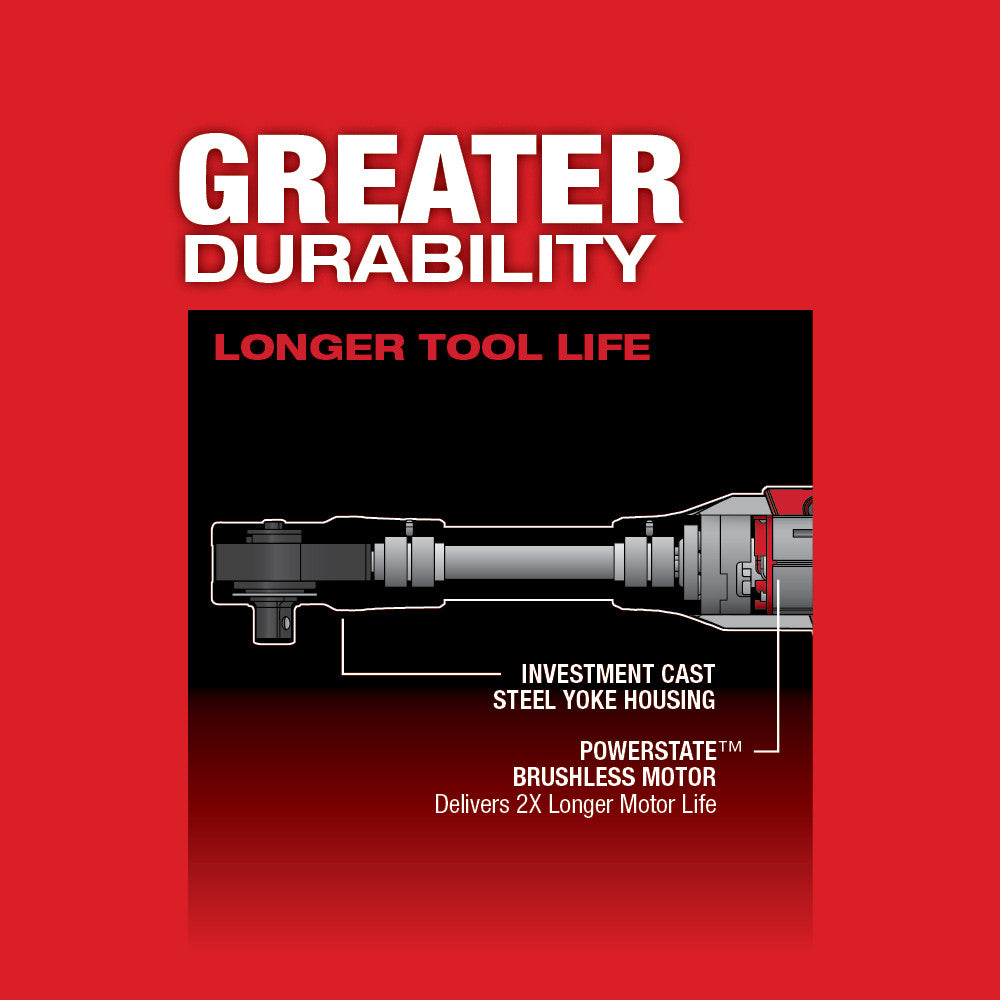 Milwaukee 2560-20 M12 FUEL Llave de carraca de alcance extendido de 3/8 pulg.