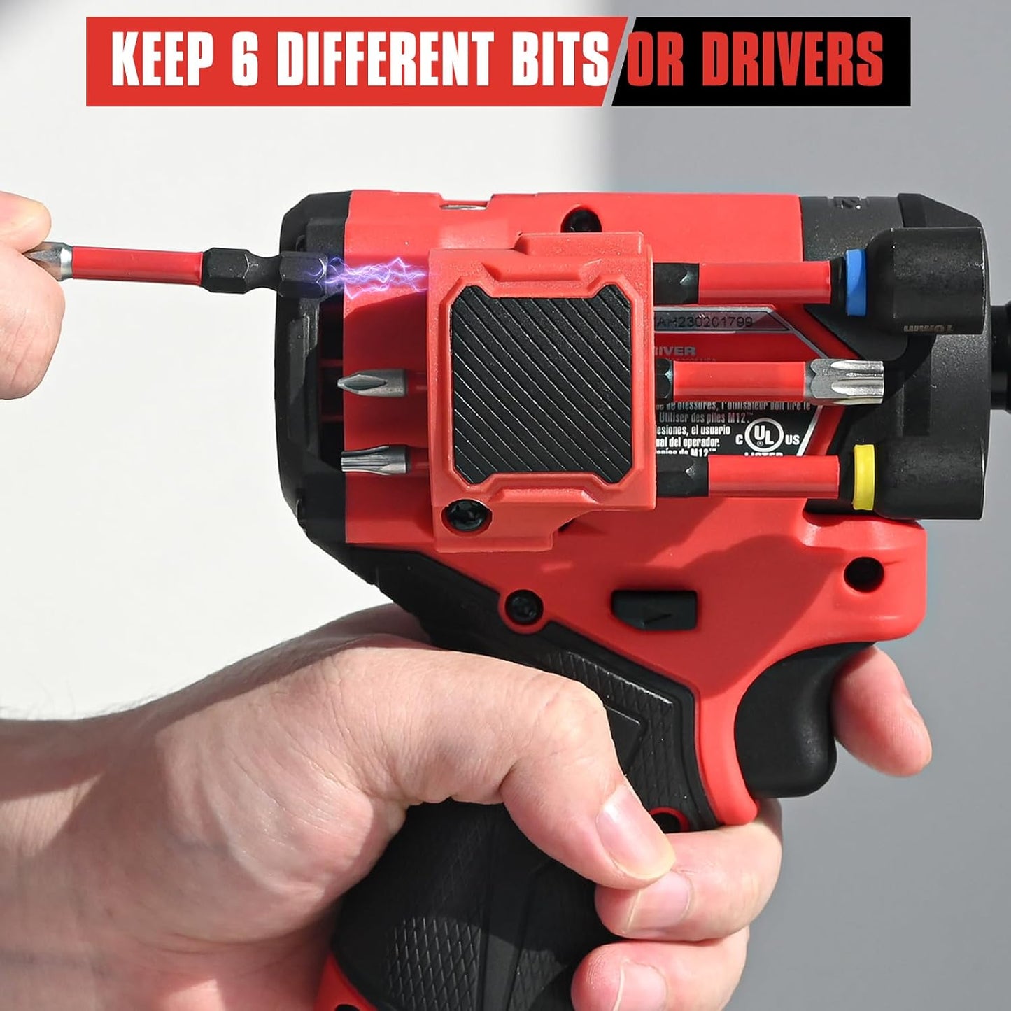 2-Pack Magnetic Bit Holders for Milwaukee M12 GEN3 Drills