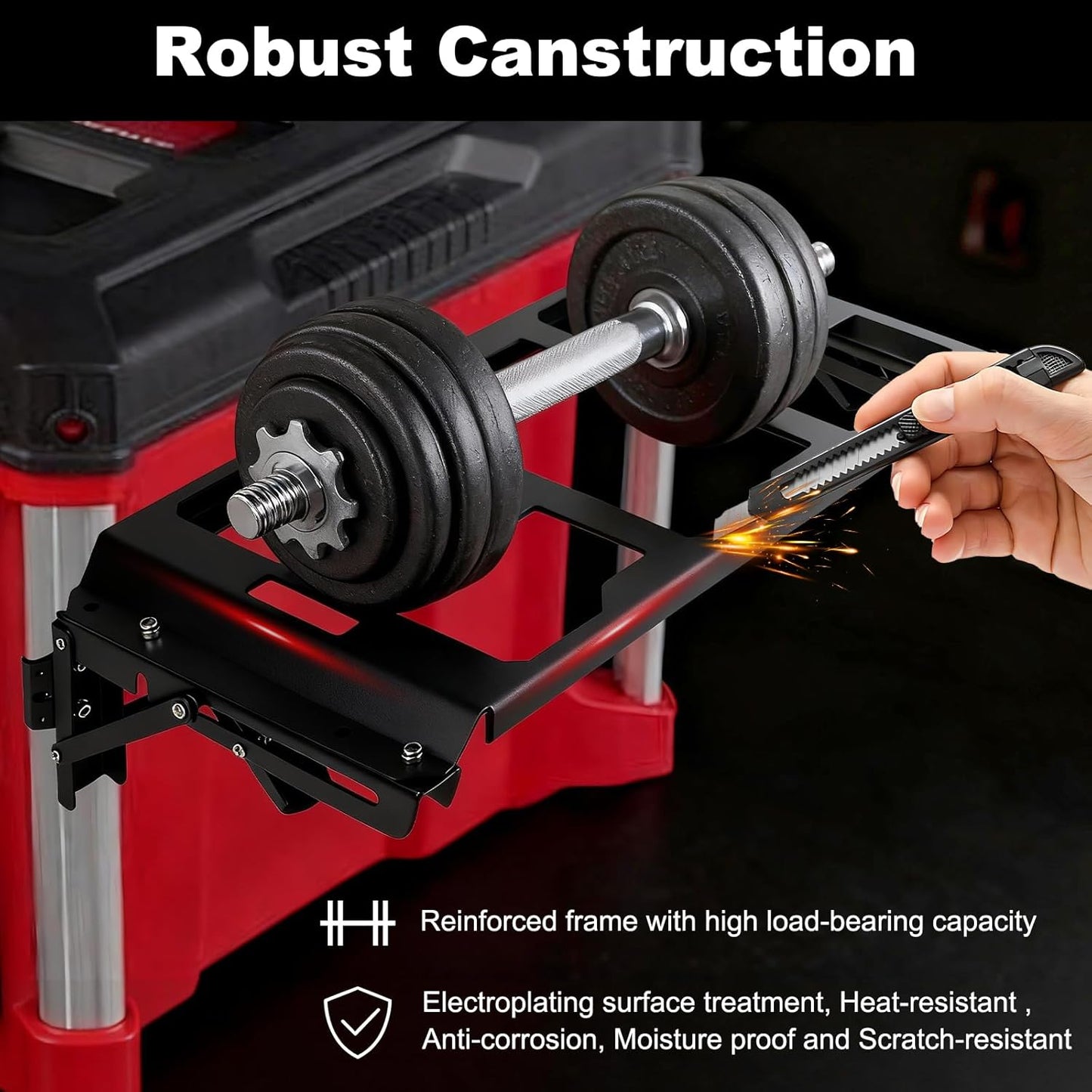 Folding Metal Side Table for Milwaukee Packout