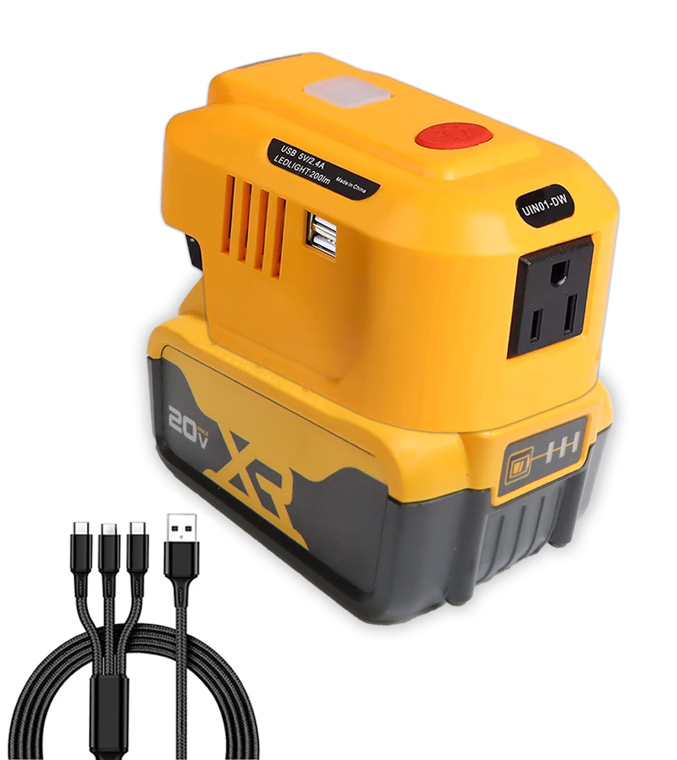 150W Power Inverter Compatible with Dewalt MAX XR Battery