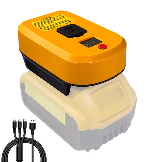 USB-C Fast Charger with LED Screen Compatible with Dewalt Max XR Battery