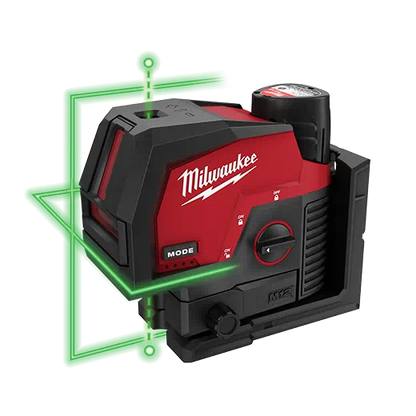 Milwaukee 3622-21 M12 Green Cross Line & Plumb Points Laser Kit