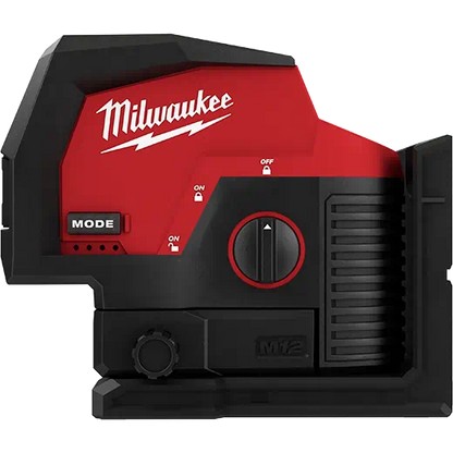 Milwaukee 3622-21 M12 Green Cross Line & Plumb Points Laser Kit